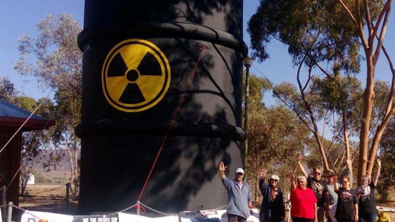 Protest on proposed nuclear waste dumping sites