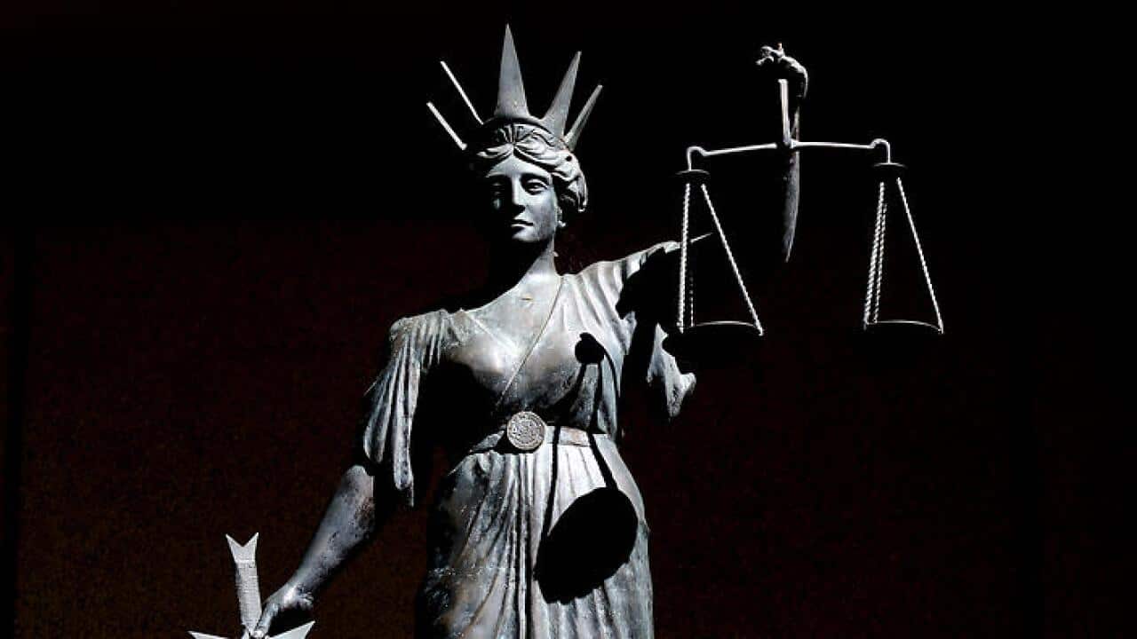 Stock picture of a statue of 'Lady Justice'