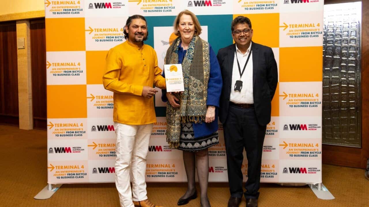 Nilesh Makwana with Western Australian Parliament’s Speaker Hon. Michelle Hopkins Roberts and MLA Dr jagdish Kirshnan.jpg