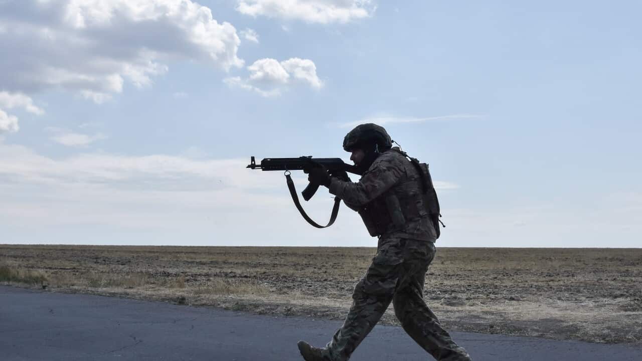 Ukrainian serviceman