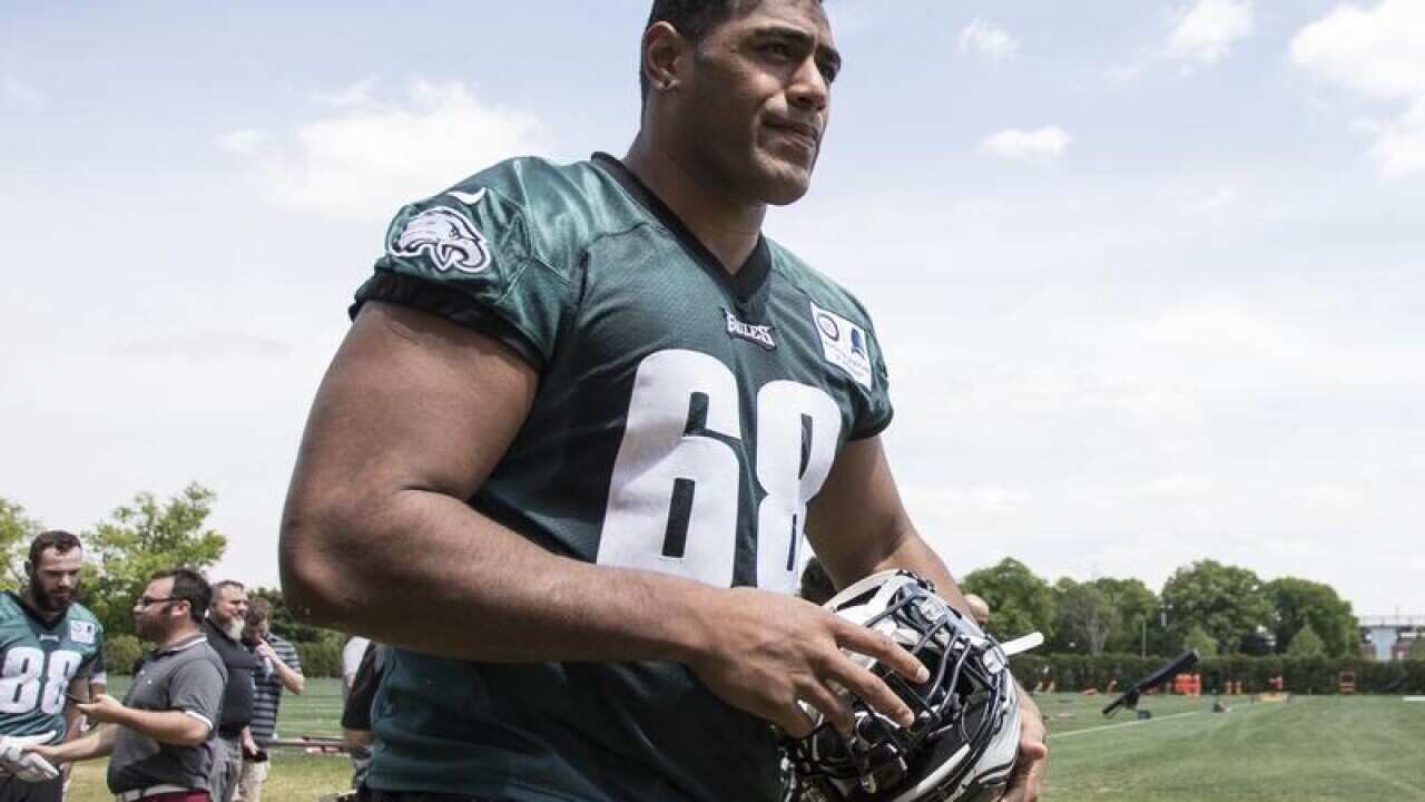 Philadelphia Eagles offensive lineman Jordan Mailata.