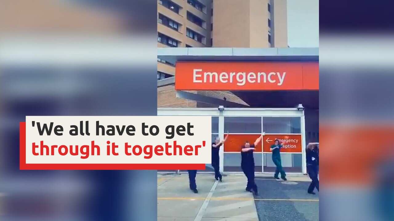 This doctor is posting videos of her colleagues dancing on TikTok to