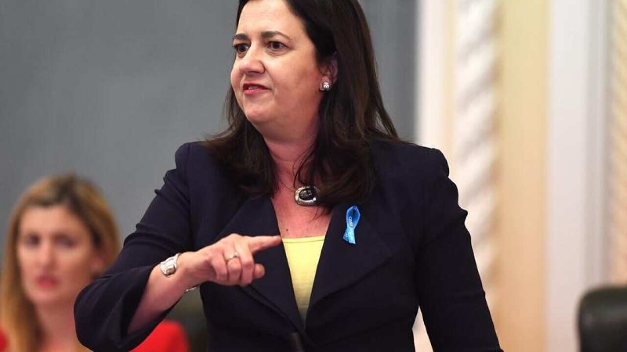Queensland Premier Annastacia Palaszczuk in parliament