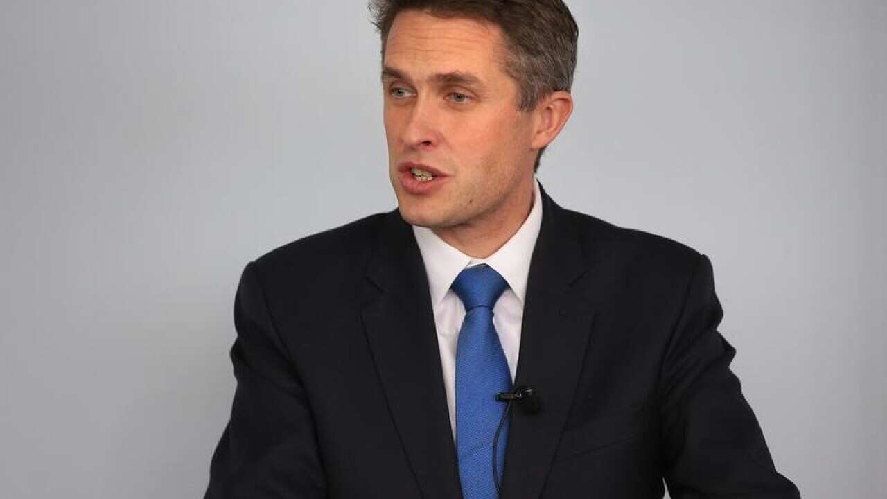 Britain's Defence Secretary Gavin Williamson