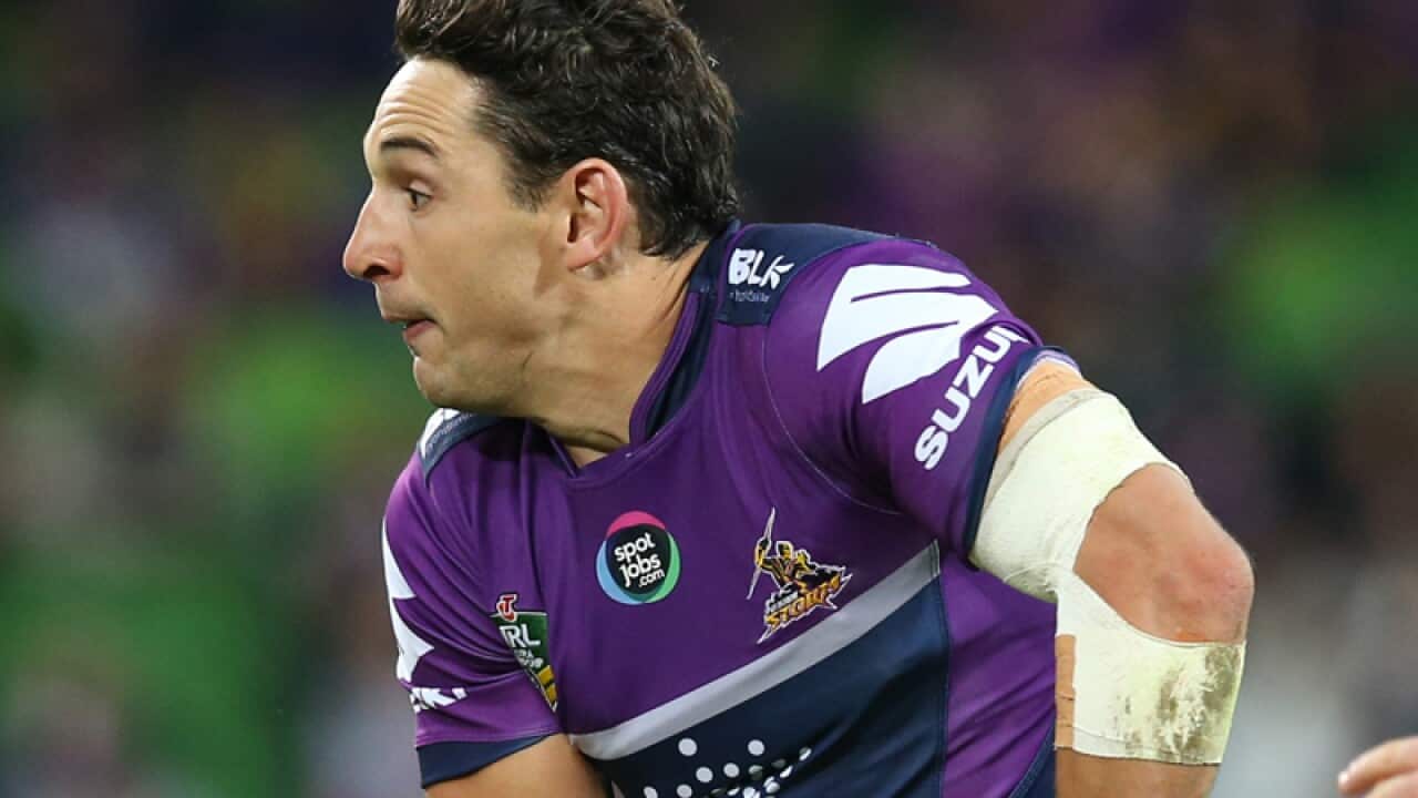 Melbourne Storm player Billy Slater