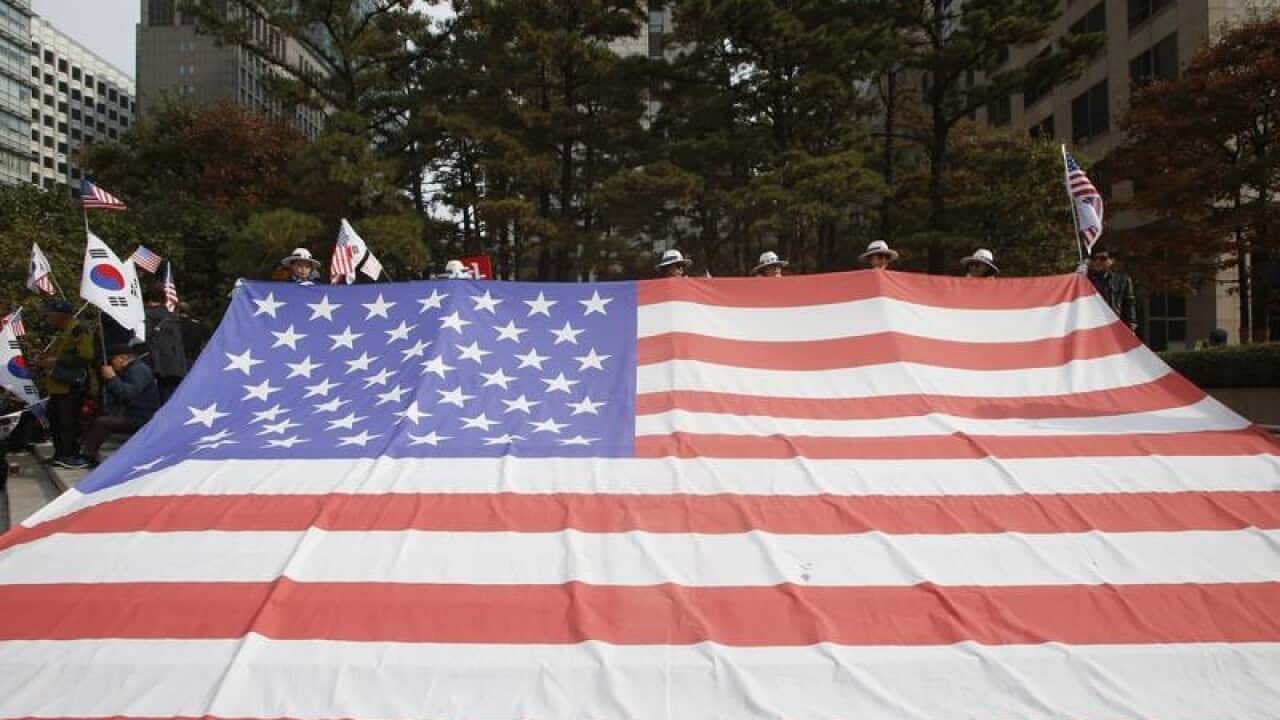 Pro Trump supporters