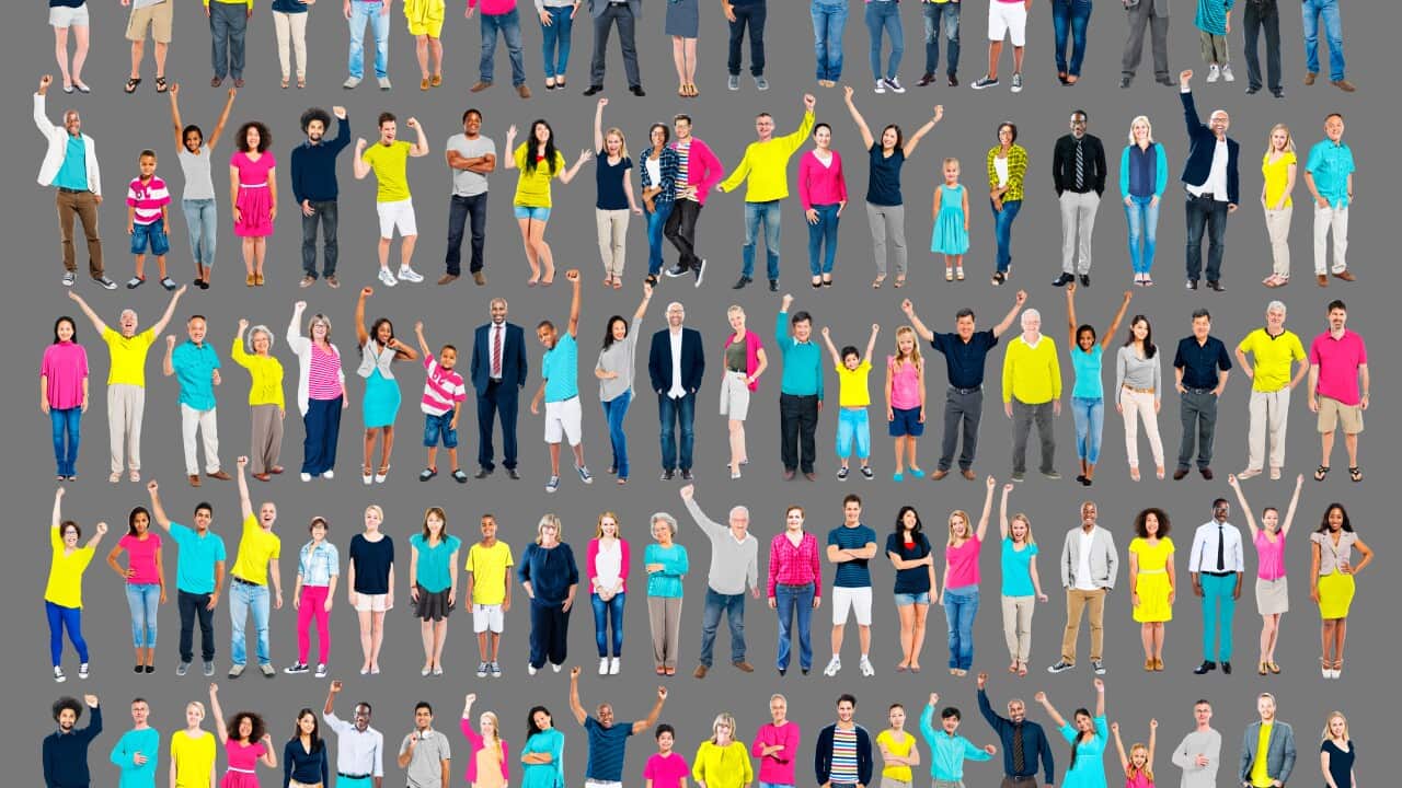 Multiethnic Casual People