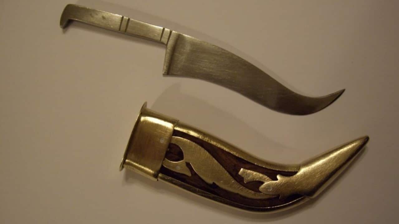 A Sikh kirpan knife