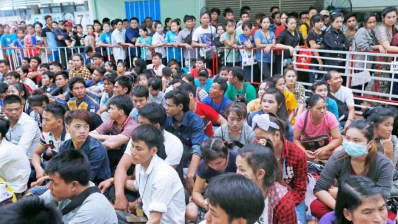 Migrant Burmese worker