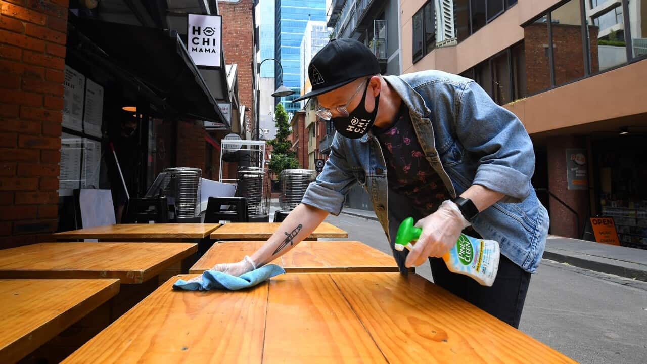 Restaurant owner in Melbourne preparing to open