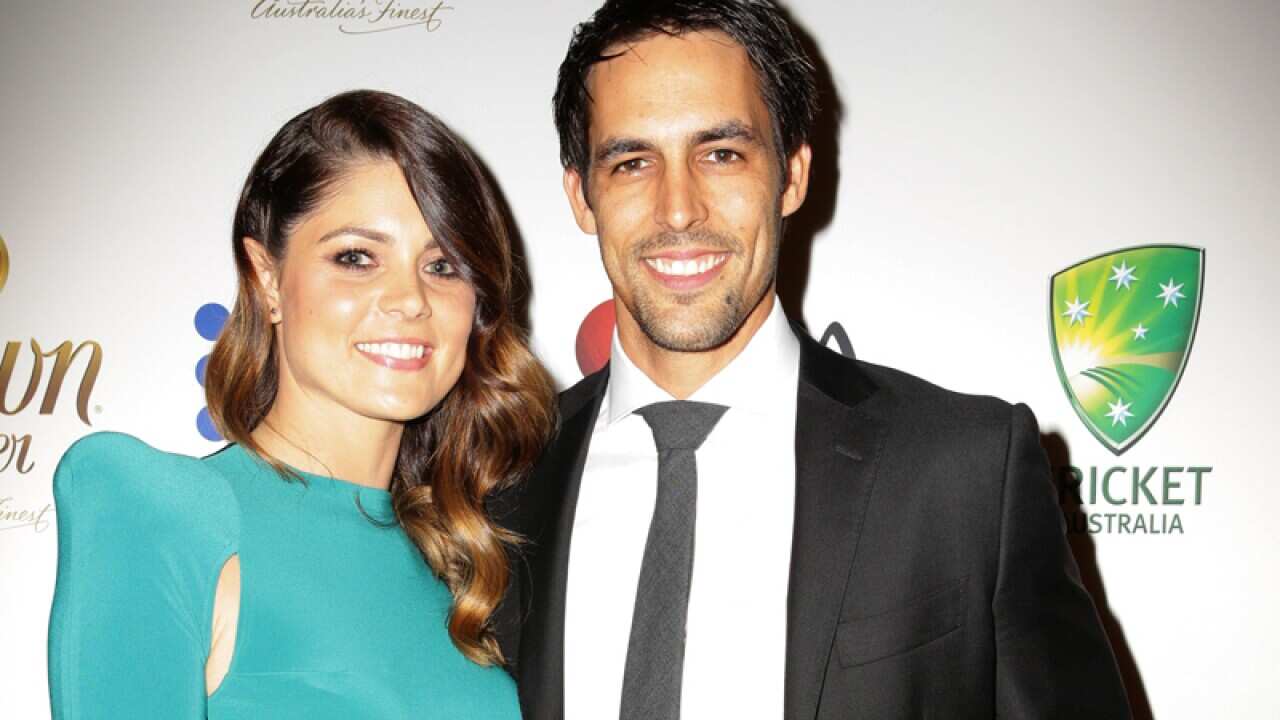 Jess Johnson and Mitchell Johnson
