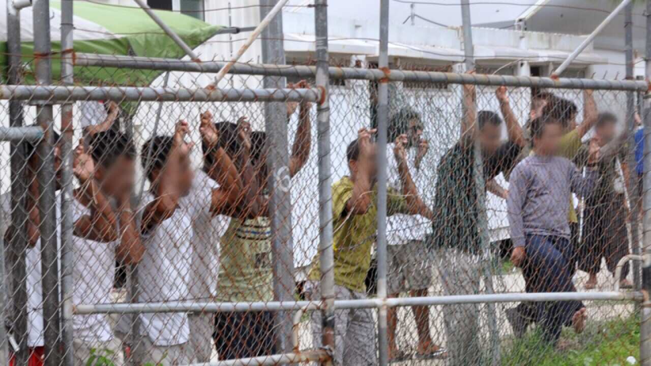 Asylum seekers on Manus Island.