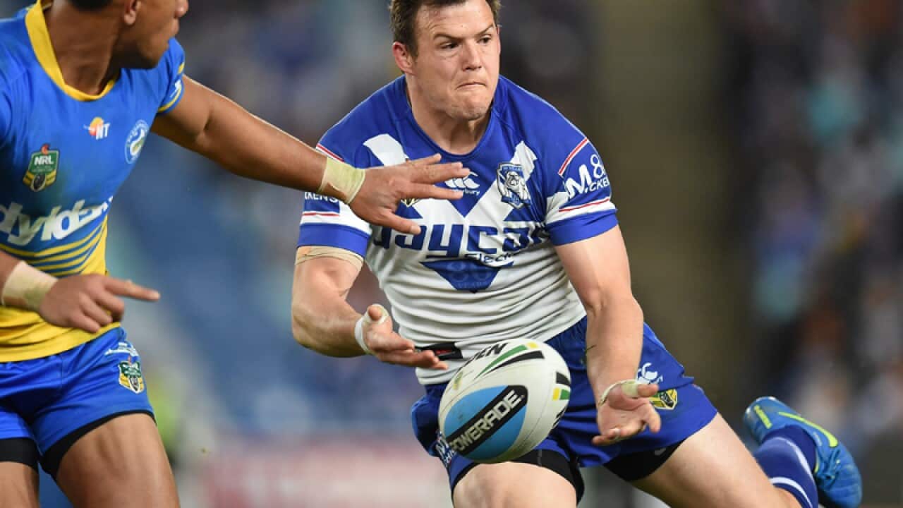 Brett Morris of the Bulldogs