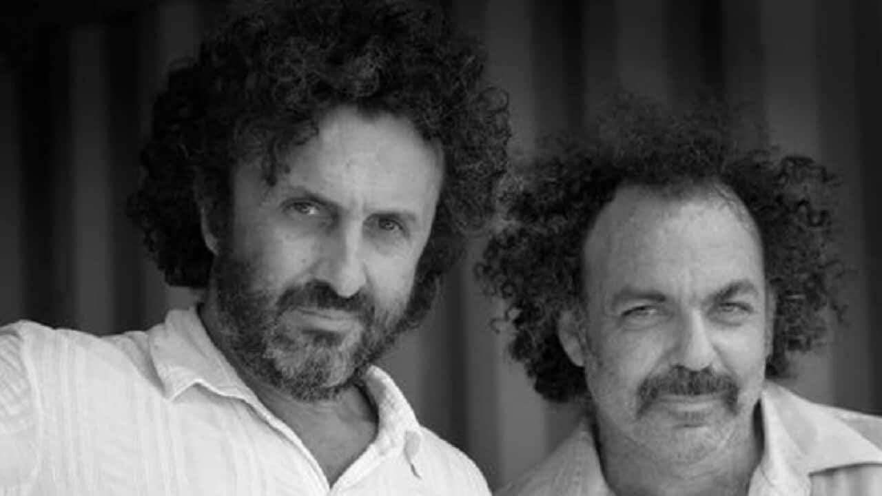 Jim White and George Psarandonis. Pic Ben Searcy 2013