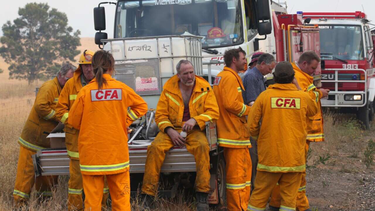 Victorian CFA volunteer firefighters