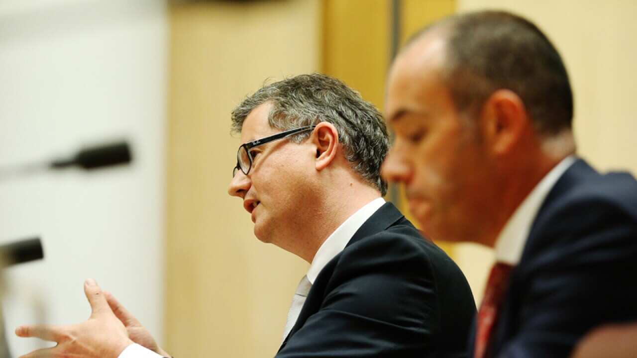 NAB's Andrew Hagger (left).