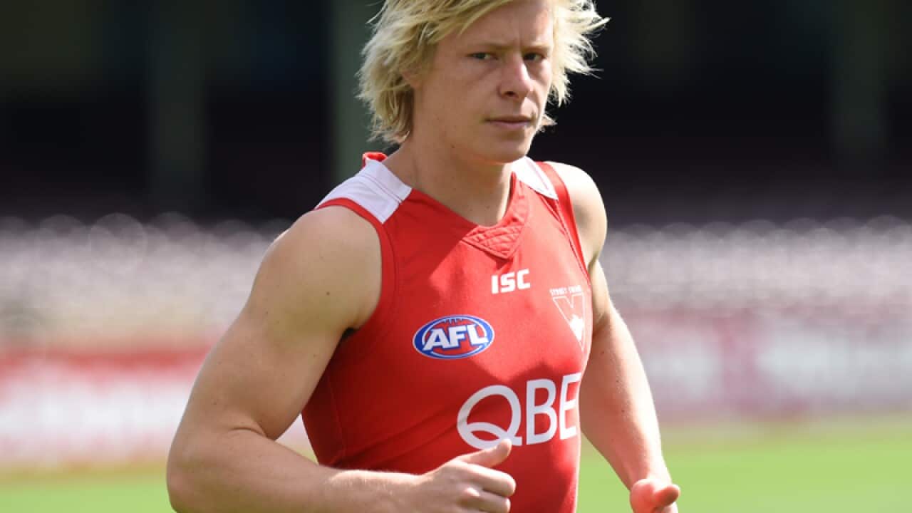 Sydney Swans midfielder Isaac Heeney