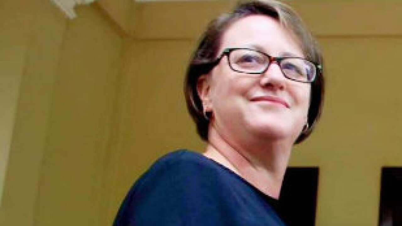 Australian Ambassador Angela Corcoran and Opposition Leader Kem Sokha