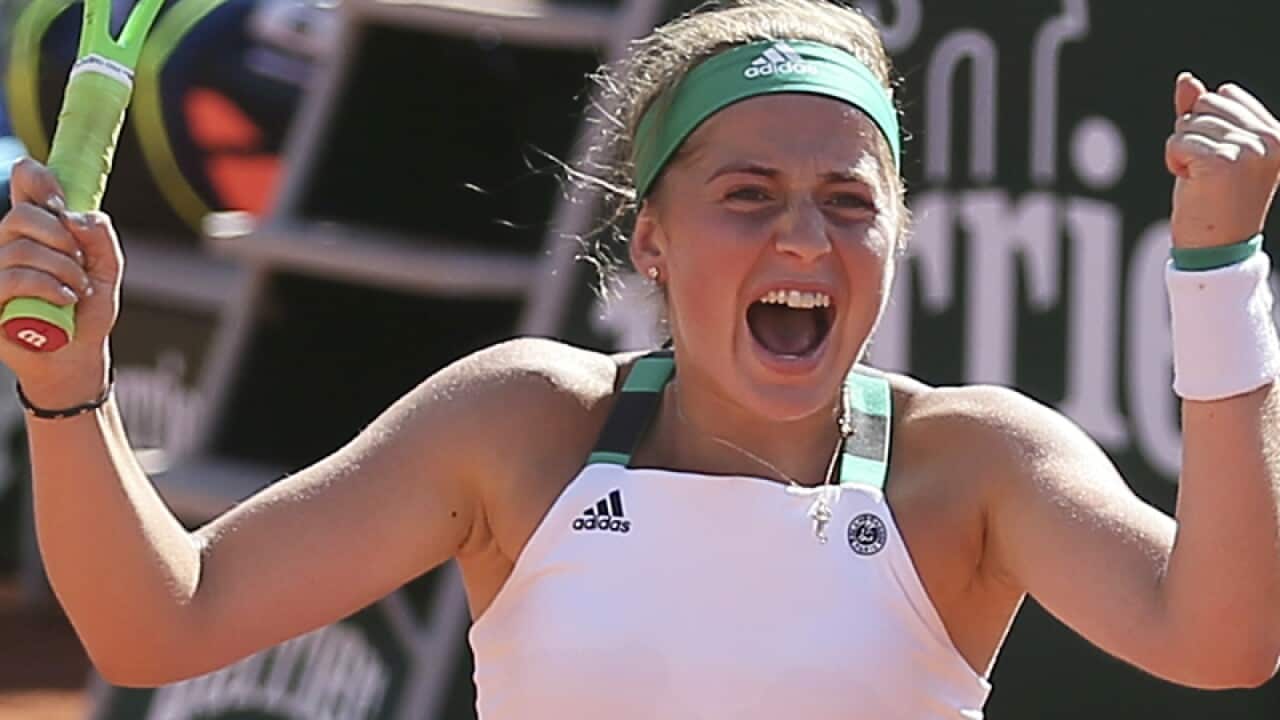 Latvian tennis player Jelena Ostapenko