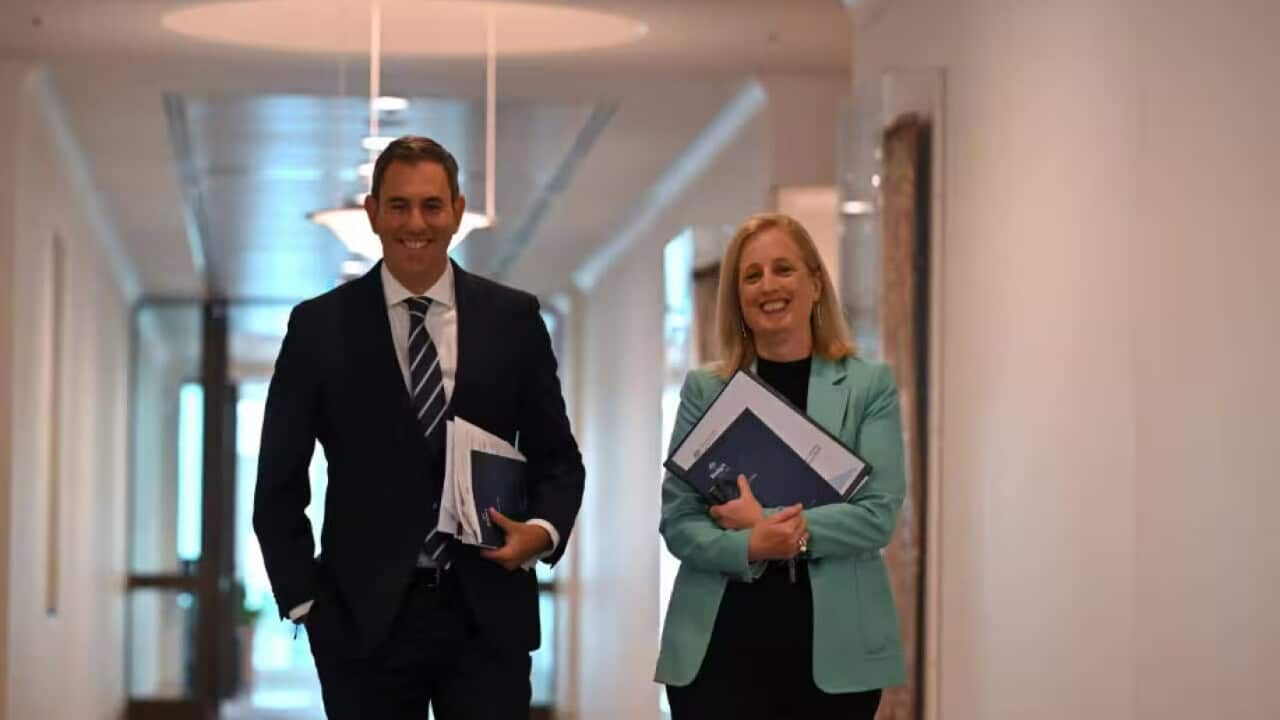 Treasurer Jim Chalmers and Minister for Finance Katy Gallagher - AAP MICK TSIKAS AAPIMAGE.jpg