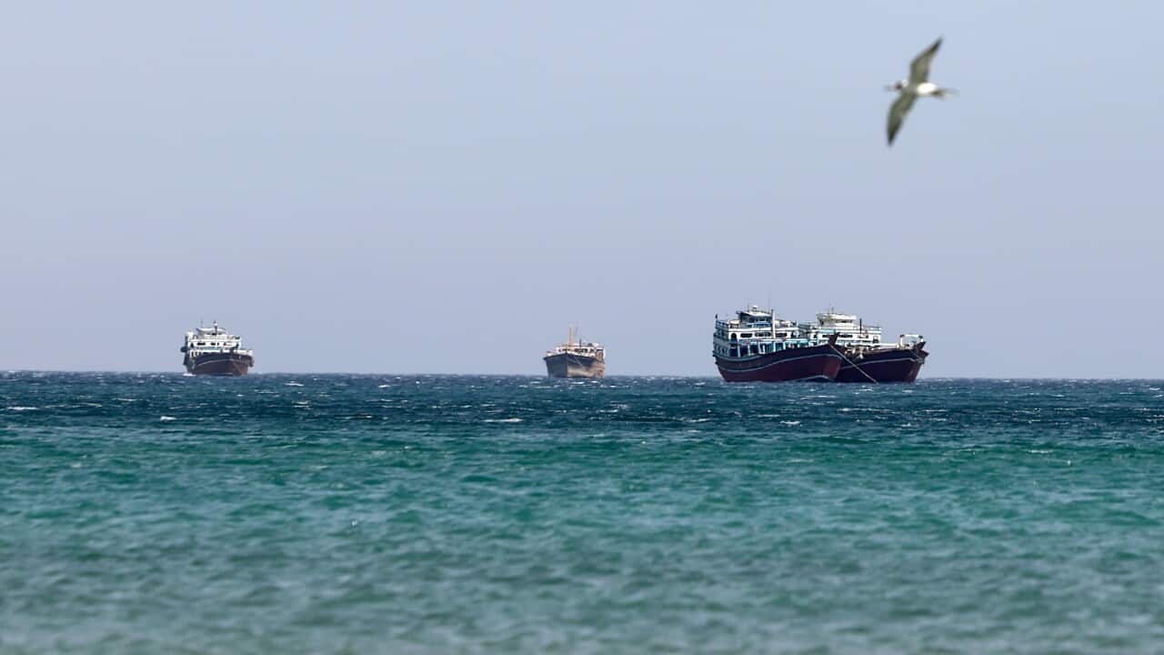 Vessels transit in the Strait of Hormuz amid Israel-Iran tensions