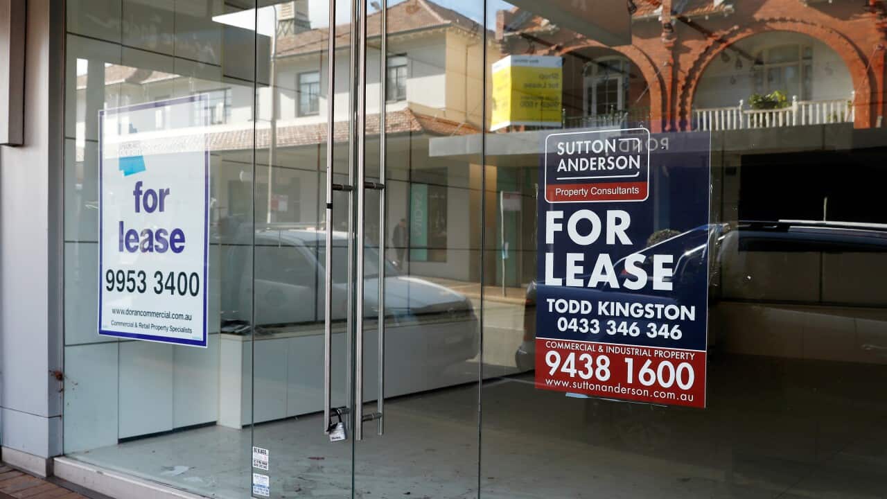 Comércio vazio em Sydney