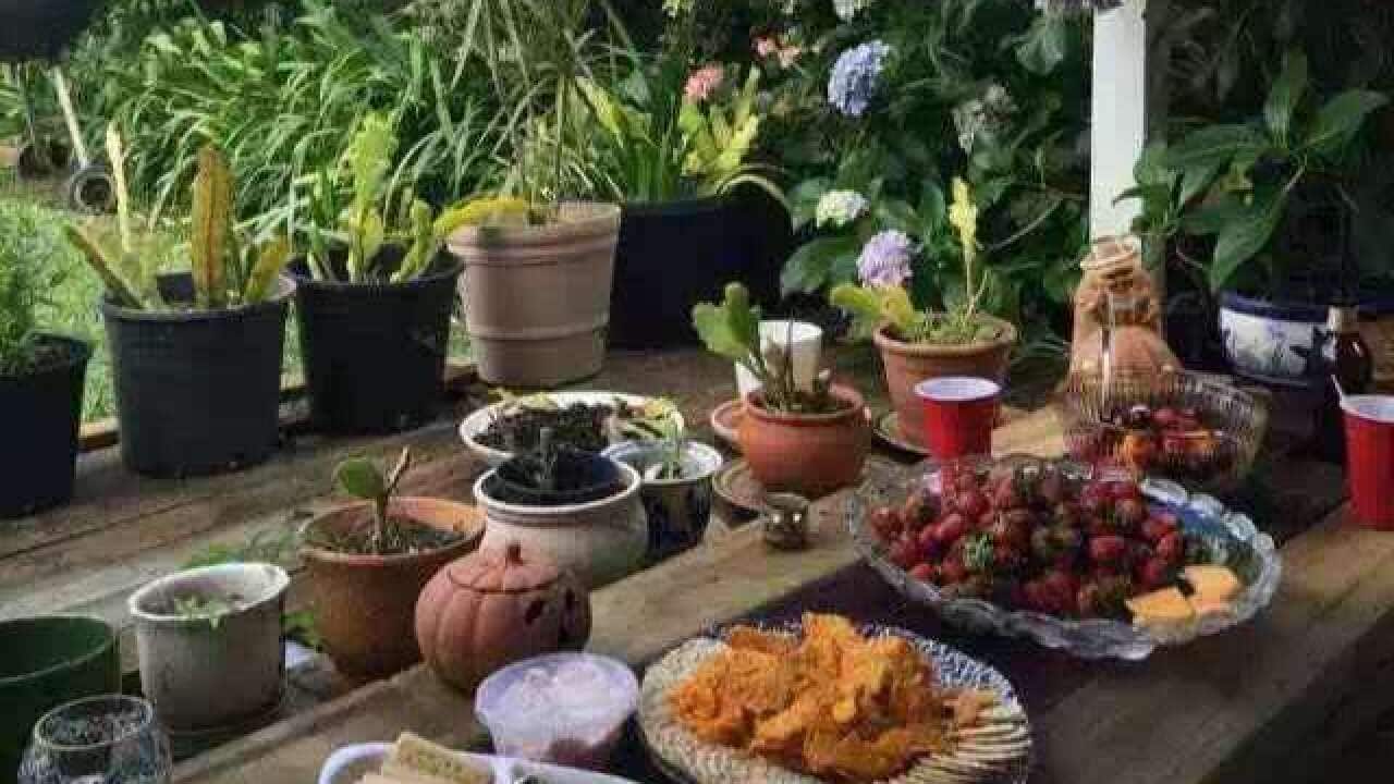 Grace love her garden