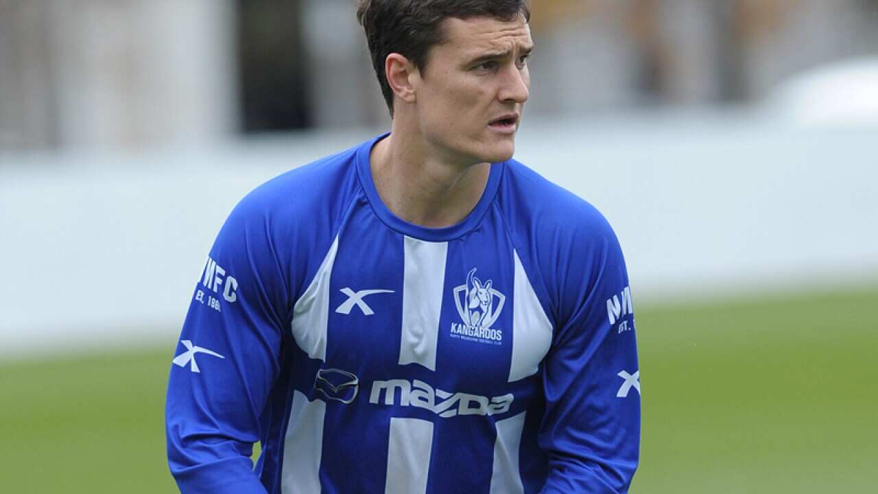 North Melbourne player Scott Thompson.
