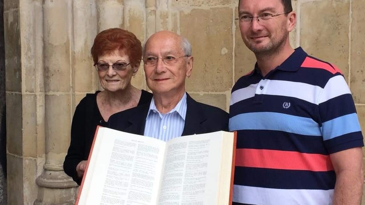 Dr Anthony Ablong (centre) with his wife and Son.