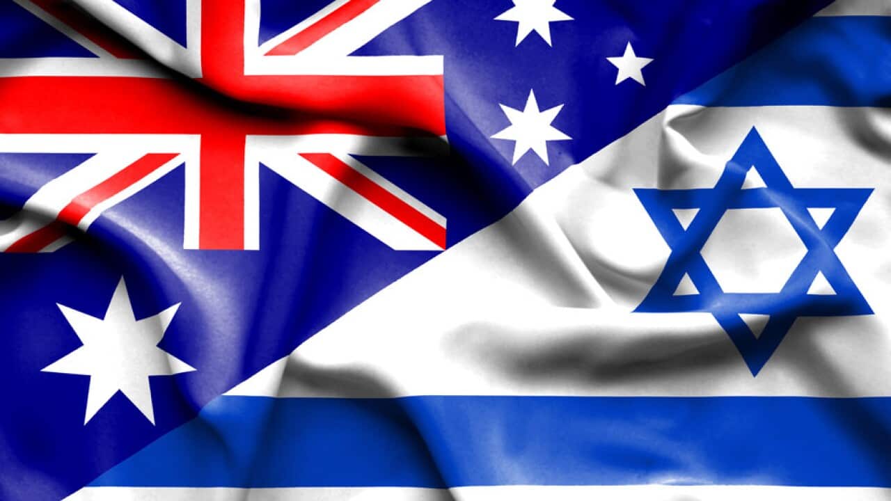 Australian and Israeli flags