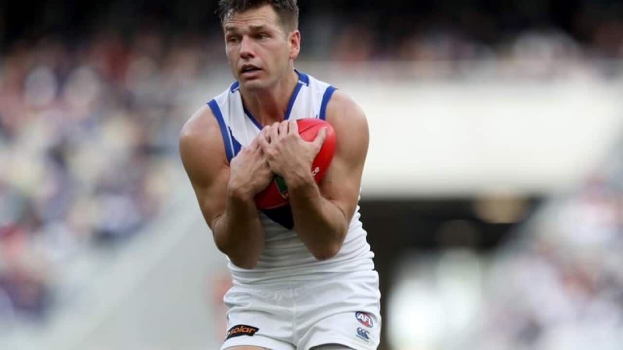 Shaun Higgins of the Kangaroos