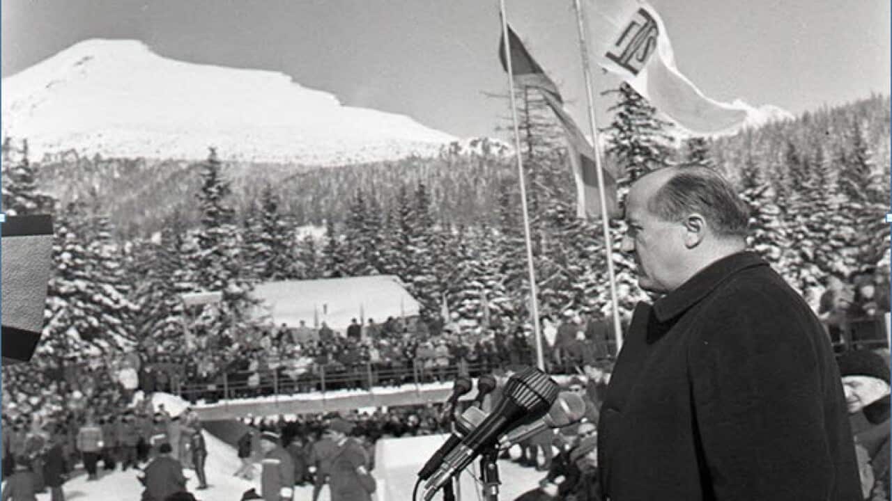 Marc Hodler, IOC, in Slovakia 1970