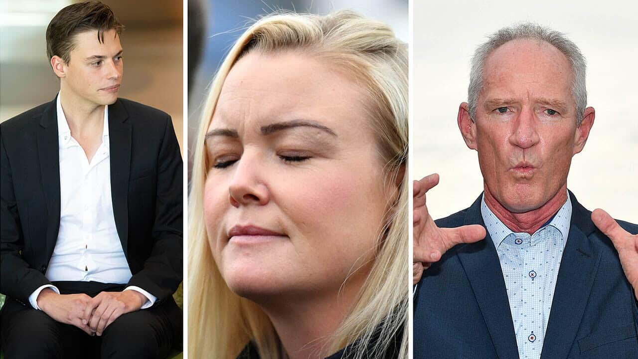 Political candidates disendorsed by their parties: Luke Creasey (Labor); Jessica Whelan (Liberals) and Steve Dickson (One Nation).
