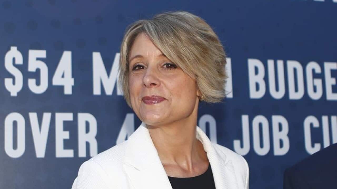 Kristina Keneally campaigning for the federal seat of Bennelong.