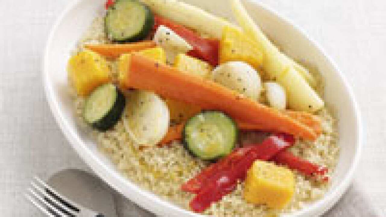 Couscous with cumin-spiced vegetables