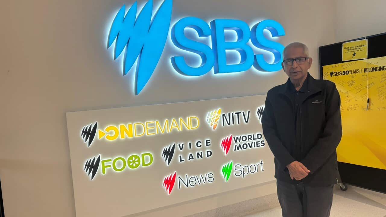 Senior Nepali journalist Dhruba Hari Adhikary at SBS Studios Sydney on Thursday, 14 August 2025.