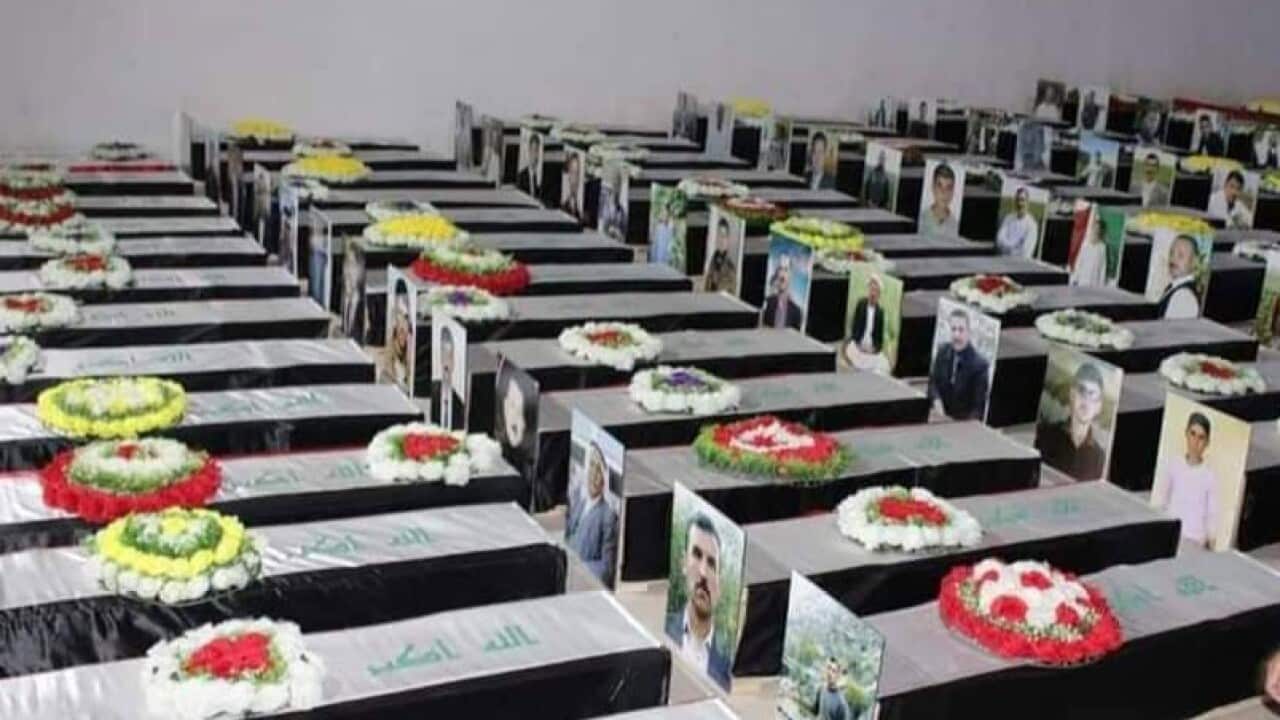 Remains of Yazidis killed by IS