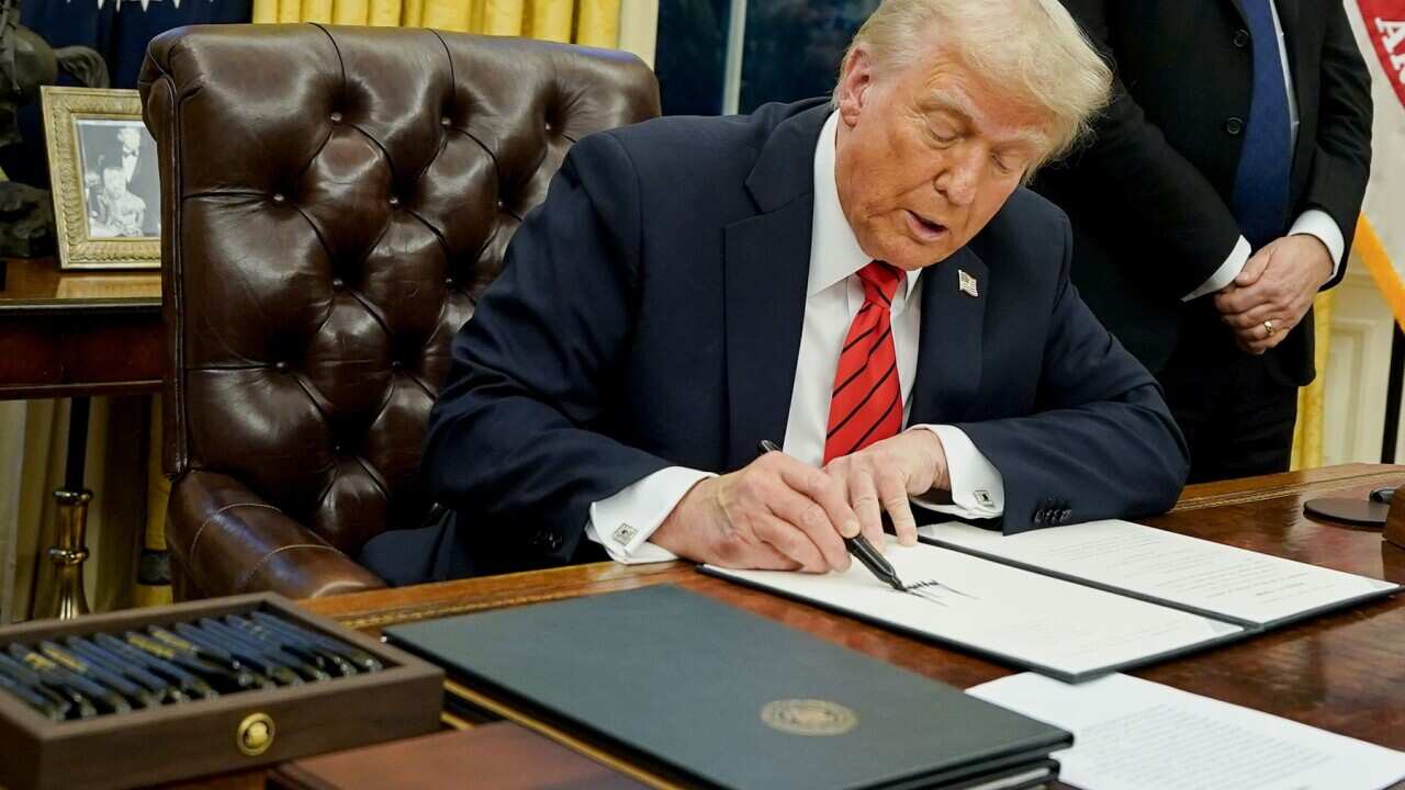 DC: US President Donald Trump signs executive order