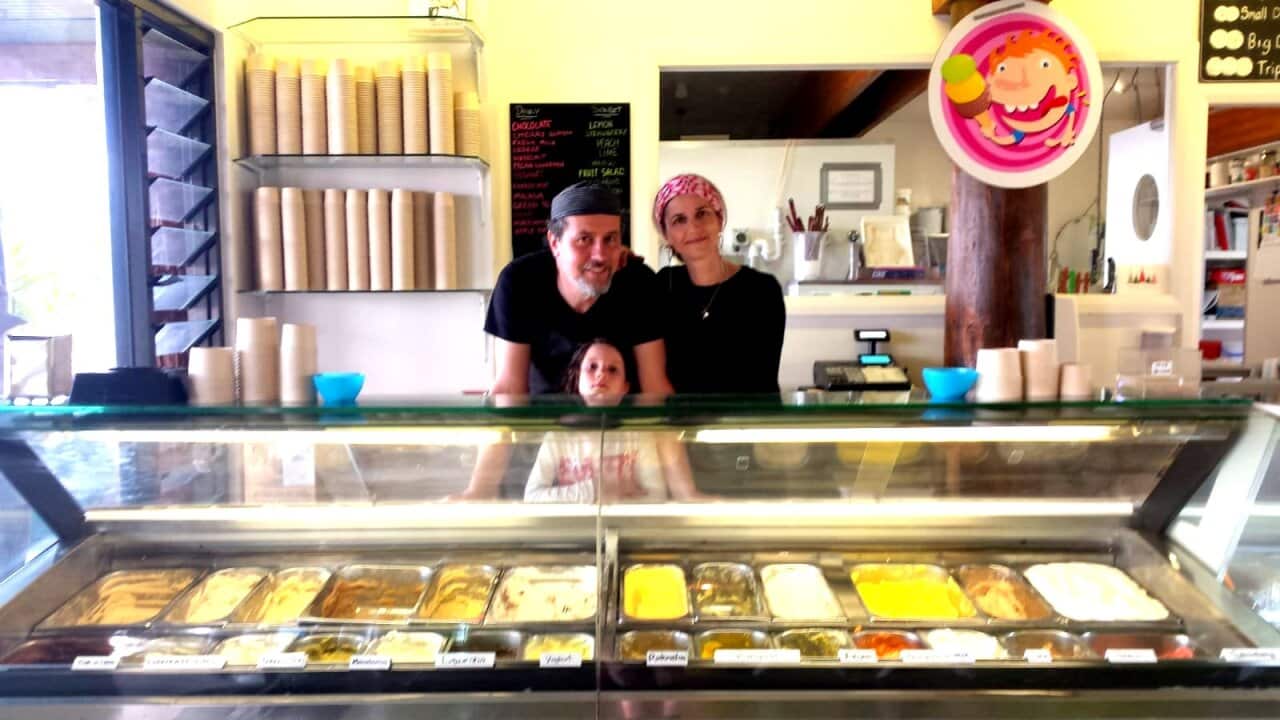 Francesca Michielin, Alberto Cementon e Anna Sofia alla Bermagui Gelati Clinic