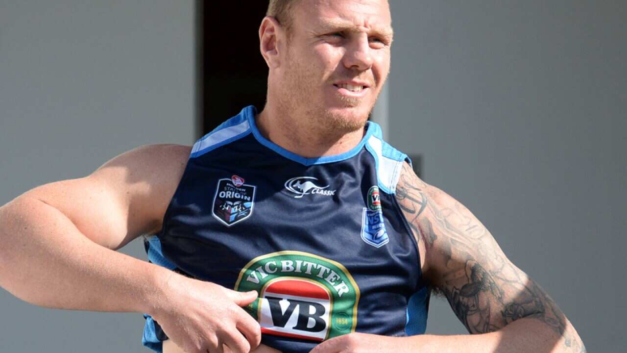 NSW Blues player Luke Lewis