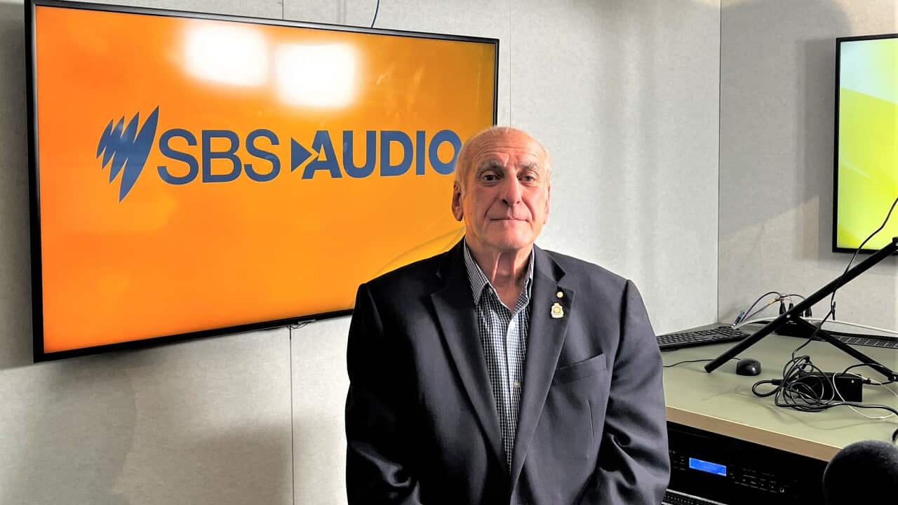 Steve Kyritsis at Melbourne's SBS studios