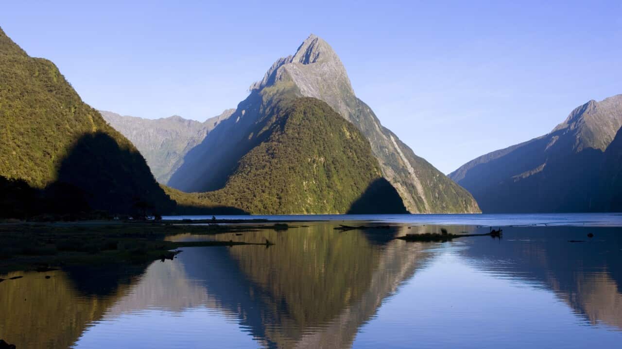 Mitre Peak in Milford Sound, NZ