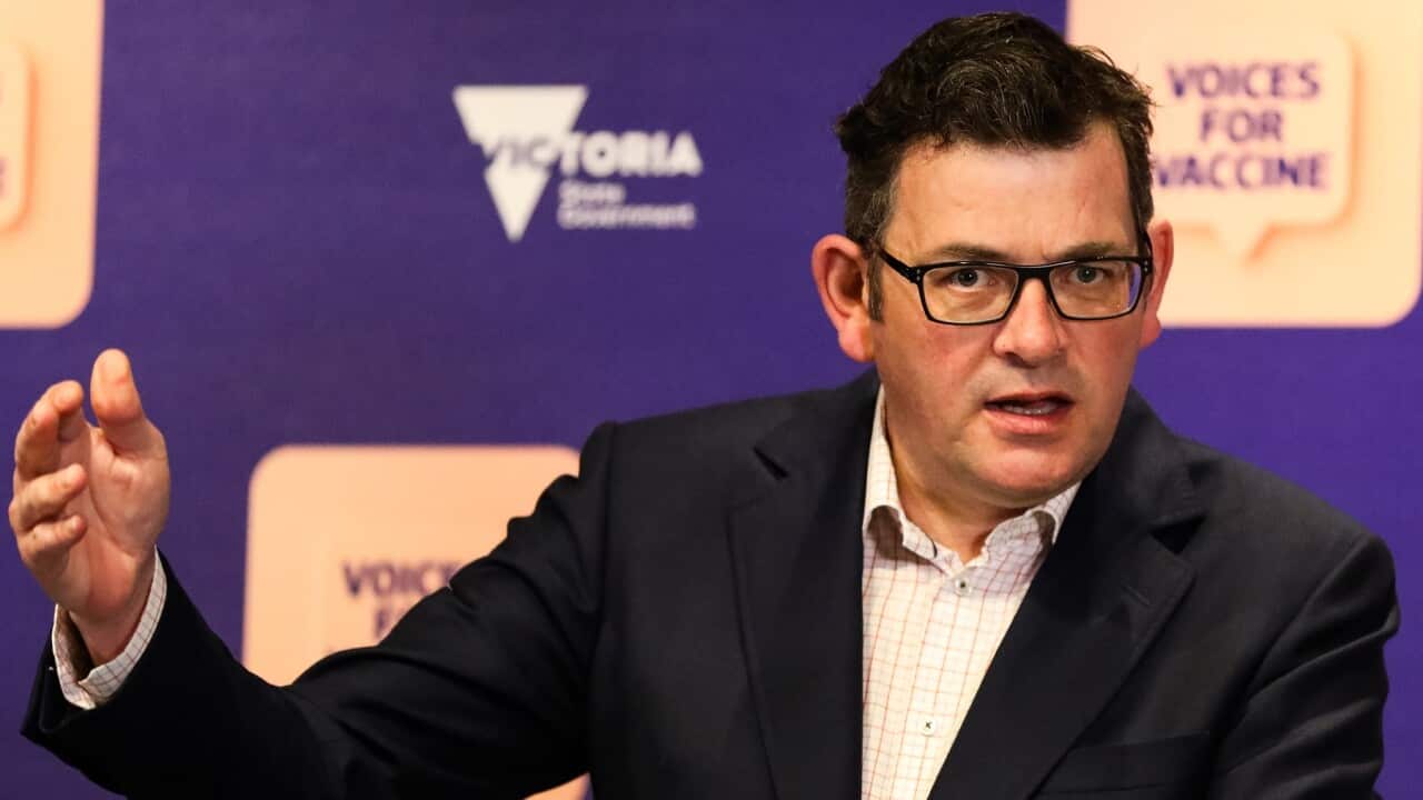 Premier Daniel Andrews Gives COVID-19 Update As Victoria Records Highest Day Of New Cases During Delta Outbreak