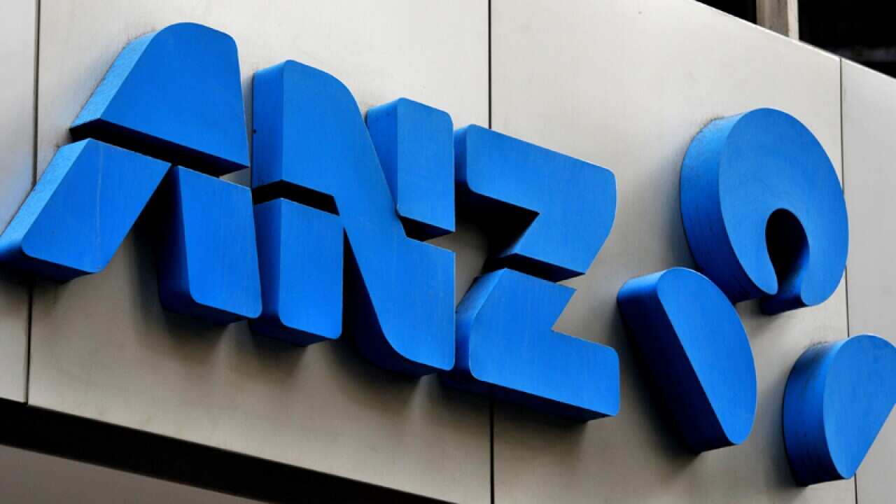 An ANZ bank sign