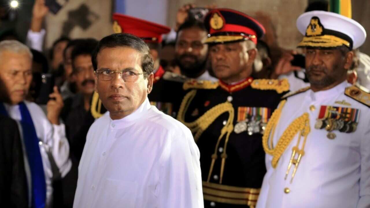 Sri Lanka's president Maithripala Sirisena