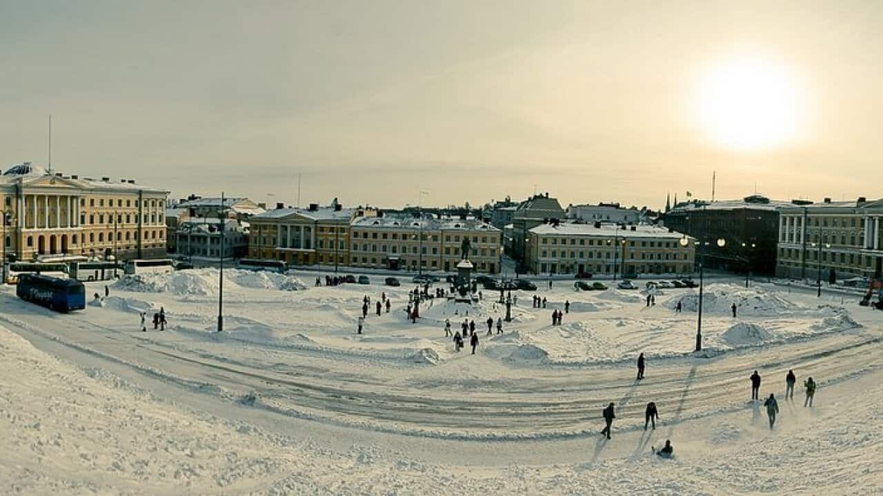 Helsinki snow