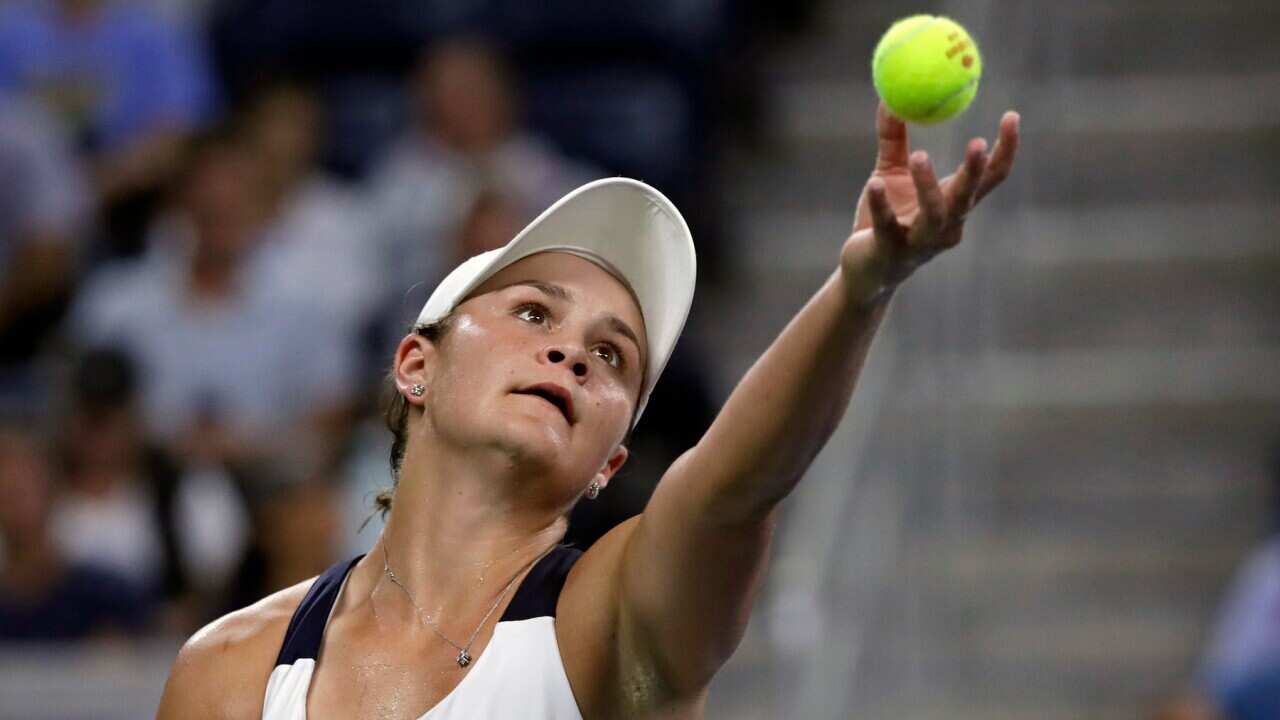 Ashleigh Barty at the US Open tennis tournament in New York