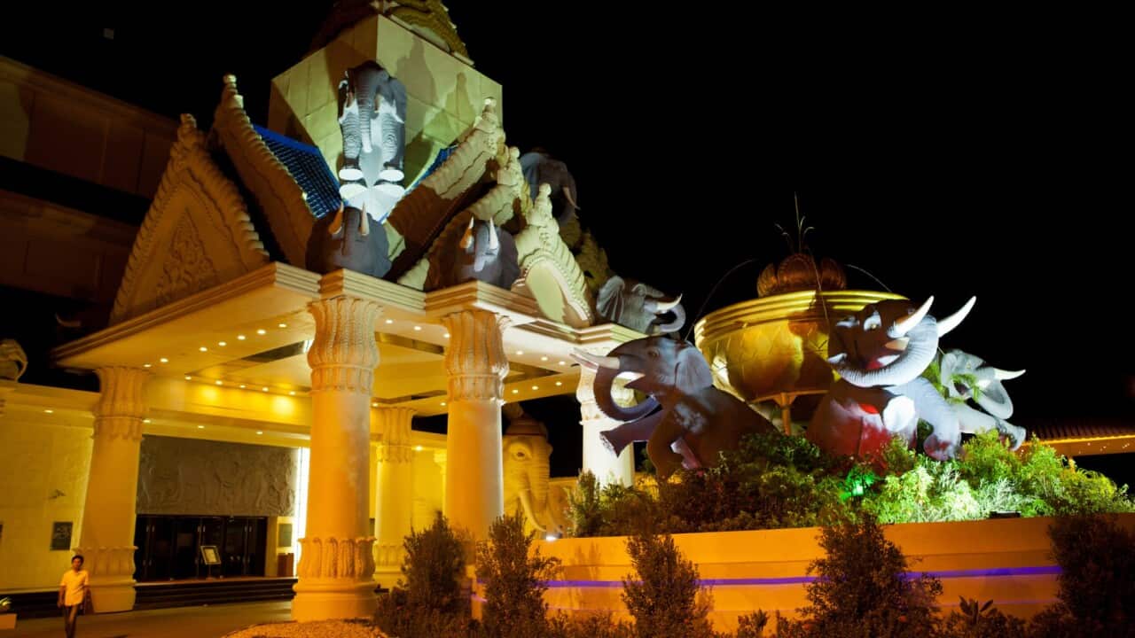 Savan Vegas Hotel and Casino in Savannakhet, Lao (John S Lander - LightRocket via Getty Images)