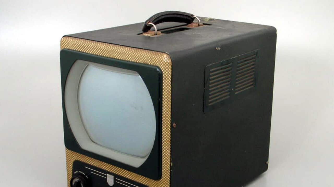 Black and White TV from 1955 at the Powerhouse Museum