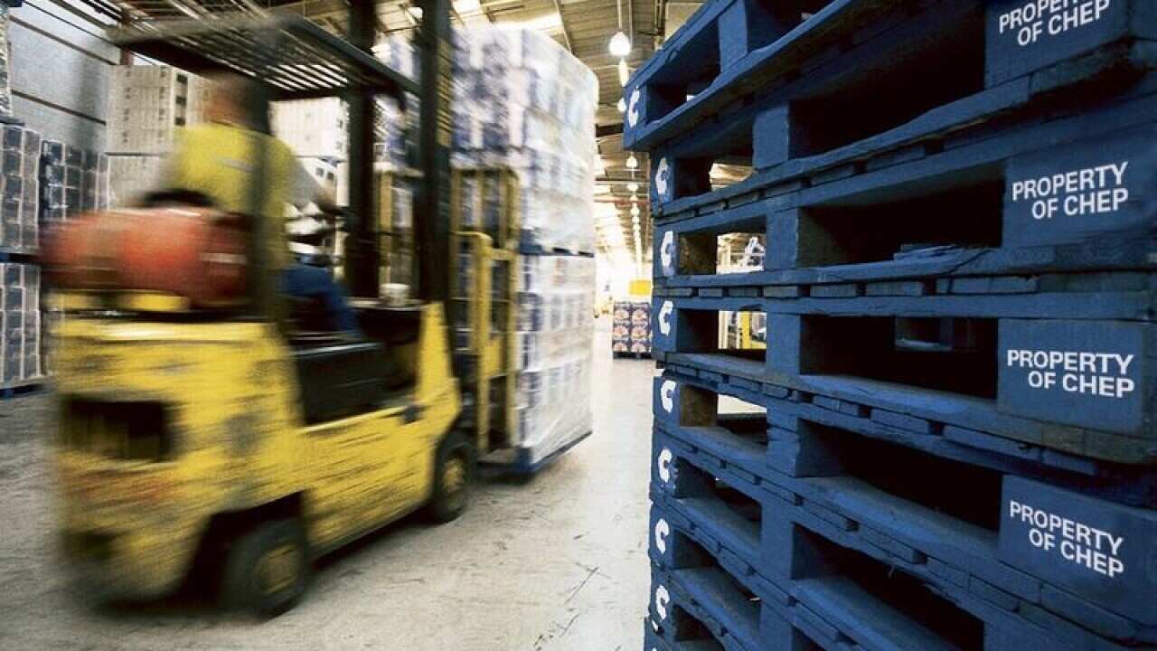 Supplied undated photo of a CHEP warehouse.